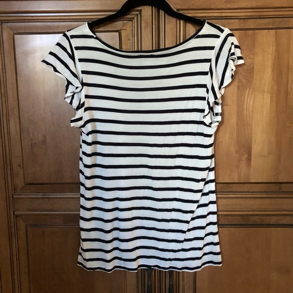 Black and white striped H&M tee - Picture 4 of 4